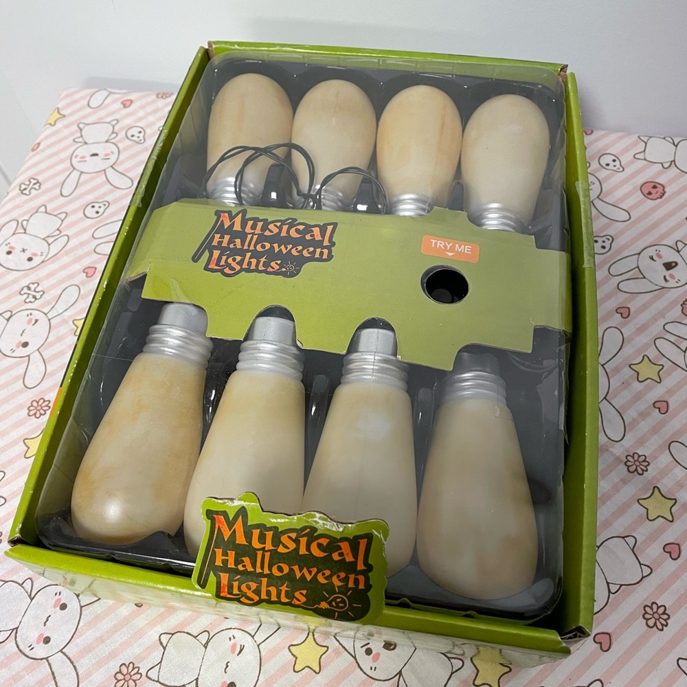 Halloween Spooky Musical Lights Creepy Flashing Light Bulbs